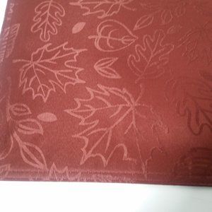 Place Mats (8) Burgundy Red Fall Leaves Placemats